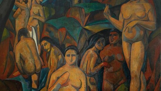 André Derain, Le grandi bagnanti, 1908, Olio su tela, cm 178 x 225, © Pinacothèque de Paris /Fabrice Gousset, © André Derain by SIAE 2013