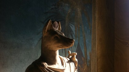 Estatua del dios Anubis, Museos Vaticanos
