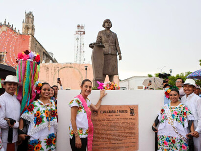 Claudia Sheinbaum is a Mexican politician, scientist, and the current President of Mexico. She also traveled to Barcelona to participate in the Global Progressive Mobilization