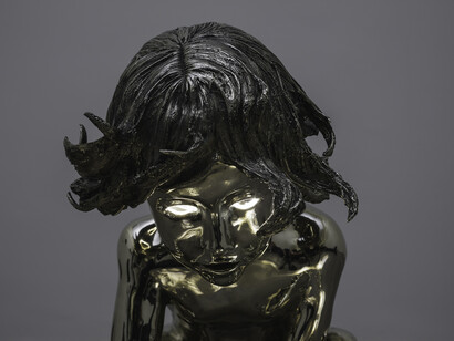 Eoin Mc Hugh, little Hans nightlight, 2014, nickel silver and lighting unit, edition of 2 + 1 AP, 49 x 44 x 41 cm / 19.3 x 17.3 x 16.1 in, image courtesy of the artist and Kerlin Gallery, Dublin