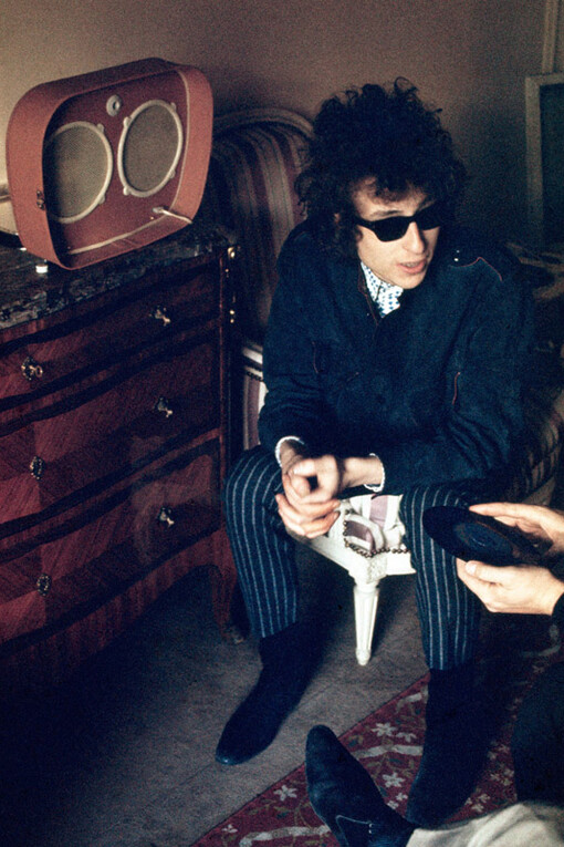 Tony Frank, Bob Dylan, Tourne-disque, Paris 1966, ©Tony Frank