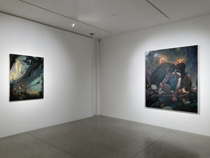 Leo Frontini, On the corner of, exhibition view. Courtesy of albertz 
benda gallery