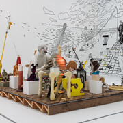 Nicole Eisenman and Edith Hammar, My eyes are like funnels, my ass is a hand, exhibition view. Courtesy of Moderna Museet