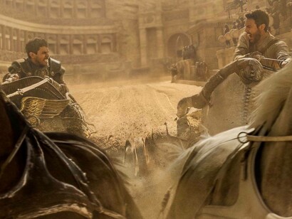 An intense scene from the Ben Hur remake, 2016