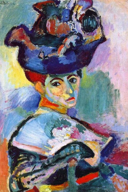"Donna con cappello", Henri Matisse, olio su tela, 1905