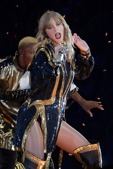 American singer-songwriter Taylor Swift on her Reputation Stadium Tour at CenturyLink Field (Seattle), May 22, 2018, USA