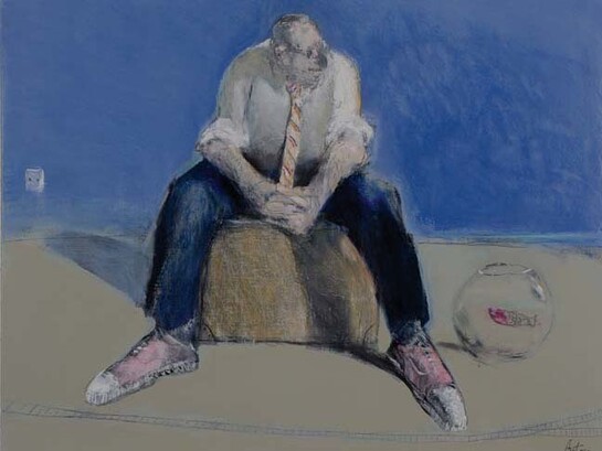 François Anton, Raconte moi l'océan, 2014, Oil on Canvas, 28¾" x 36"