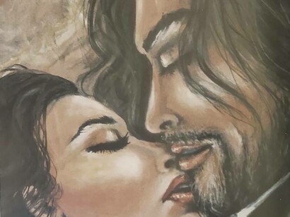 A detailed illustration by Nora Art from Il Piacere by Gabriele d’Annunzio