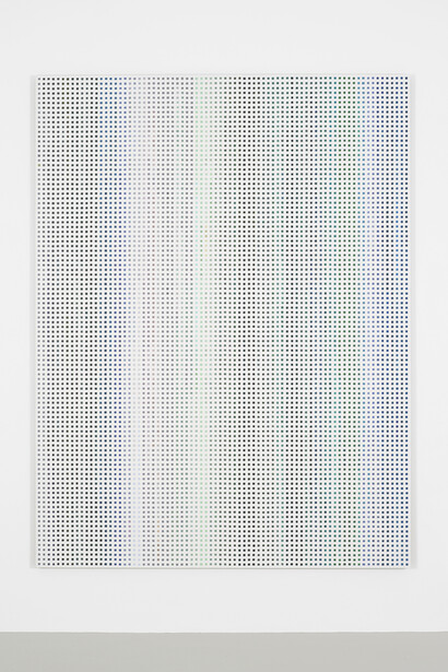 Cheyney Thompson, Stochastic Process Painting 5, 2014, Oil on canvas, 207 x 156 cm / 81.50 x 61.42 inches, Courtesy of Campoli Presti, London / Paris 
