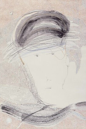 Gerhard Altenbourg, Fremdling hier, 1989, 59,5 × 42 cm