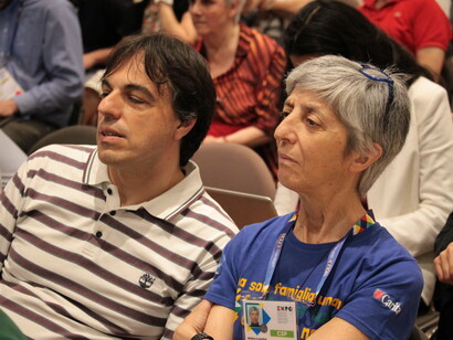 Suor Claudia a una conferenza