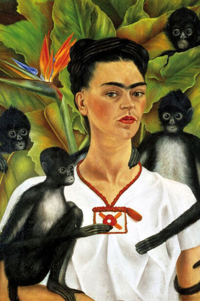 Frida Kahlo, Self-portrait with Monkeys, 1943