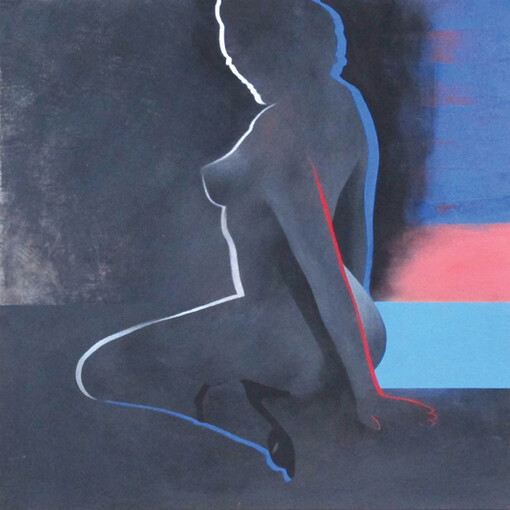 Antony Donaldson, Round midnight, 2015, Acrylic on board, 53.5 x 53.5 cm, 21 x 21 inches