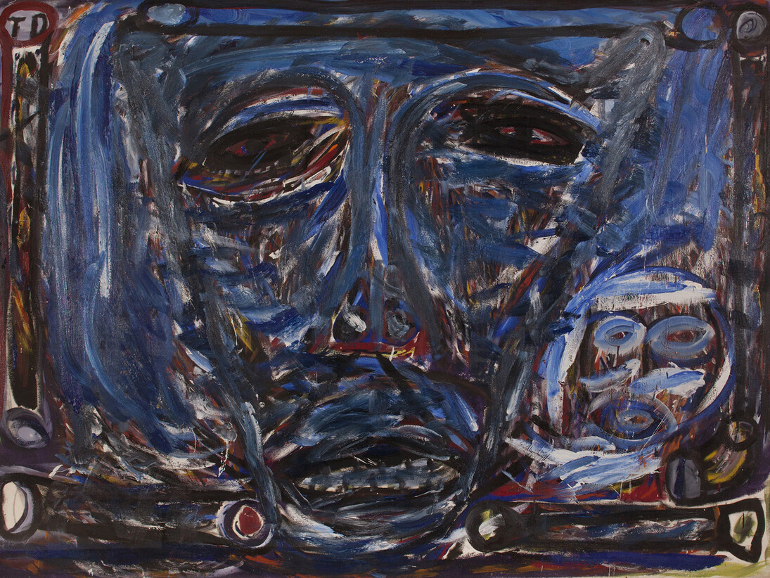 Thornton Dial, The Reservoir (detail), 1990, Oil on Canvas