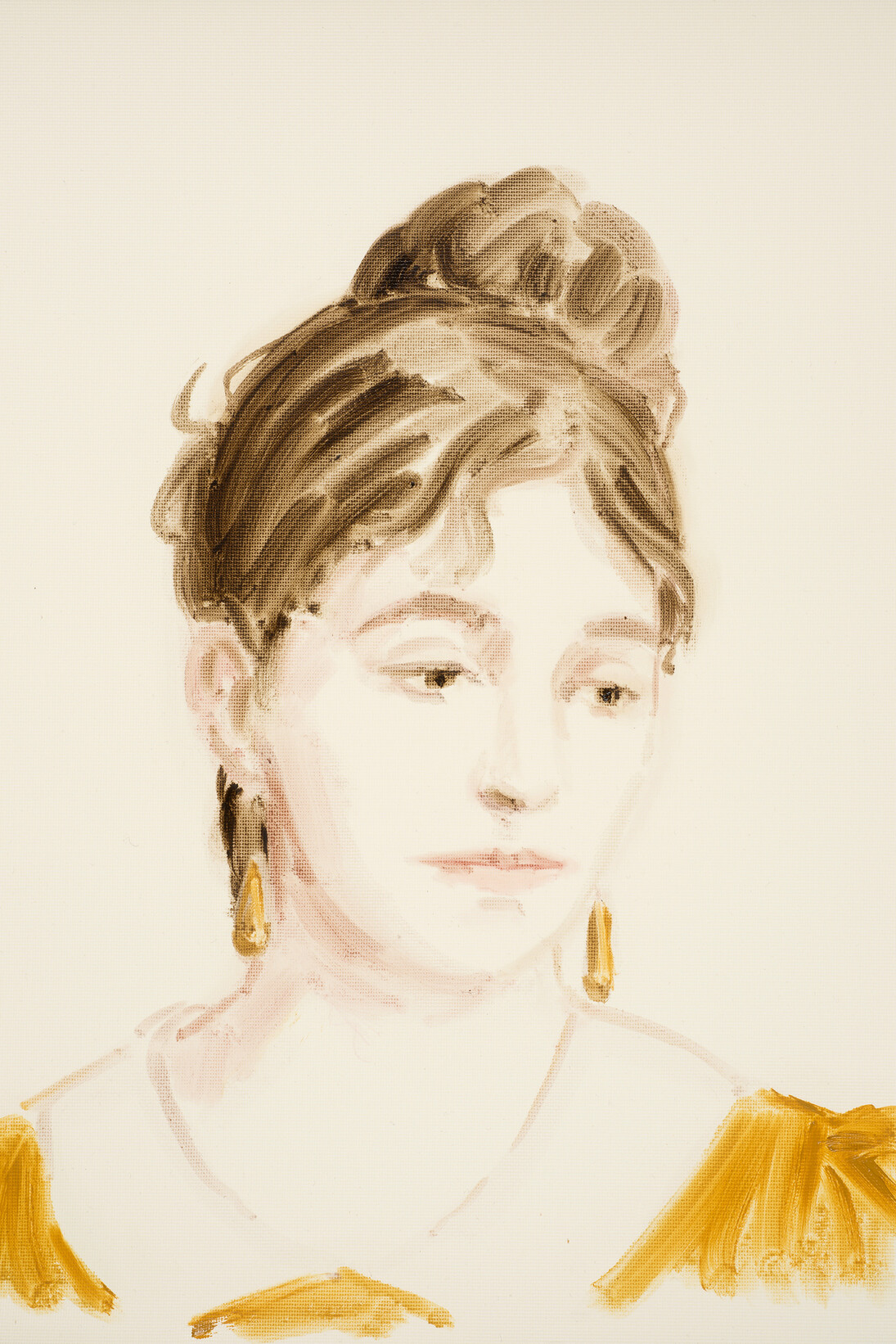 Annie Kevan, Marie Bracquemond, 2014, oil on paper, 40 x 30 cm