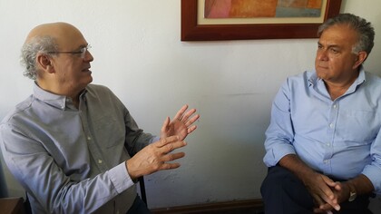  Carlos Fernando Chamorro entrevistado por Jaime Ordóñez. © Periodista Jorge Araya