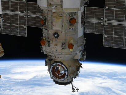 Il modulo russo Nauka dopo il suo aggancio nel 2021