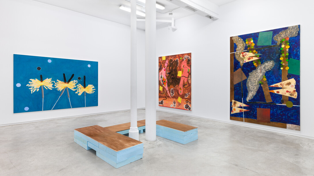 Jan Zöller, The remaining smell of the wunderkerze, exhibition view. Courtesy of Galería Ehrhardt Flórez