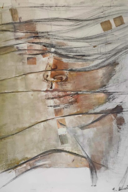 Tracce, Il Viaggio del vento, olio su tela, 80x100 cm, 2019