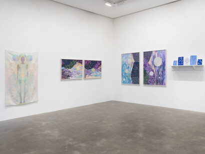 Saya Woolfalk, The woods woman method, exhibition view. Courtesy of Susan Inglett Gallery