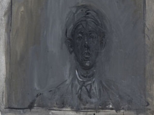 Alberto Giacometti, Portrait of Isaku Yanaihara, detail 