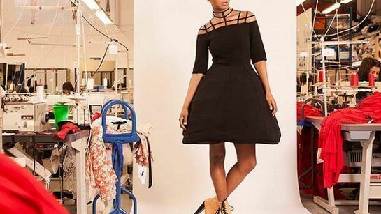 Designer Isatou Ceesay, Photo Ivan Shaw, model Latesha at First Model Management