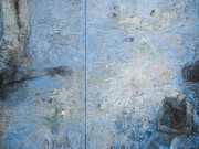Sheba Sharrow, Dont Look Now (detail), 2001, 56in x 89 in. acrylic on canvas at James Yarosh Fine Art Gallery
