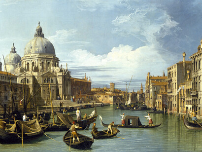 «El Gran Canal y la Iglesia de Santa María de la Salud» (1730), Canaletto