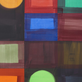 Wilbury Four, 2017, acrylic on canvas, 100 x 150 cm. Courtesy of FOLD