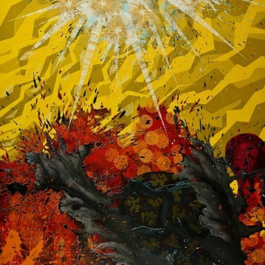 Star Over Melting Ground, 2013, Acrylic on canvas, 56" x 81"