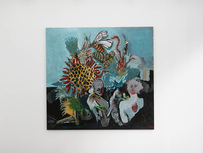 Souleimane Barry, Racines, vue d'exposition. Avec l'aimable autorisation de la Galerie Paris·B