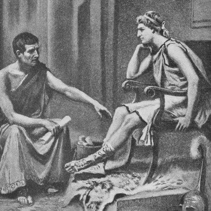 Jean Leon Gerome Ferris, Aristóteles enseñando a Alejandro Magno, 1904