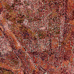 Here and There: Textile Drawings. Courtesy of Art Projects International