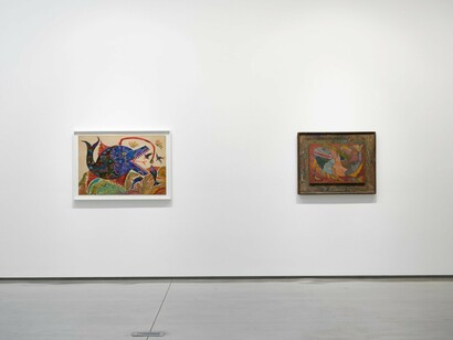 Chico da Silva, Amazônico, exhibition view. Courtesy of David Kordansky Gallery