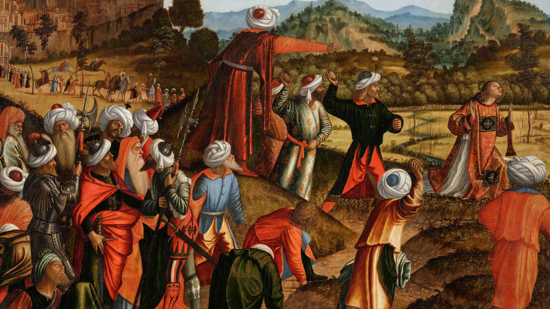 Vittore Carpaccio, Martyrium des heiligen Stephanus (Stephanus-Zyklus), 1520. Mit freundlicher Genehmigung der Staatsgalerie Stuttgart