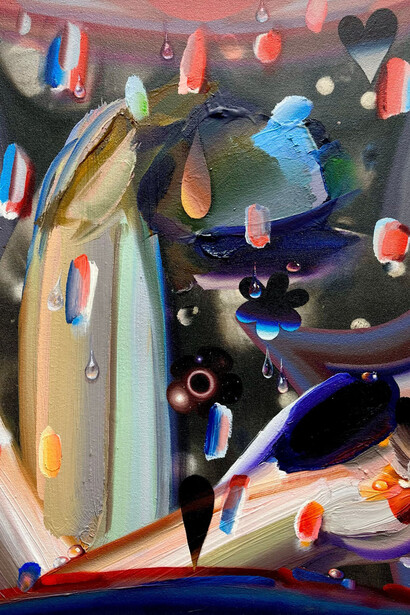 Raychael Stine, Hug in the Pleides (detail), 2025. Courtesy of Cris Worley Fine Arts 