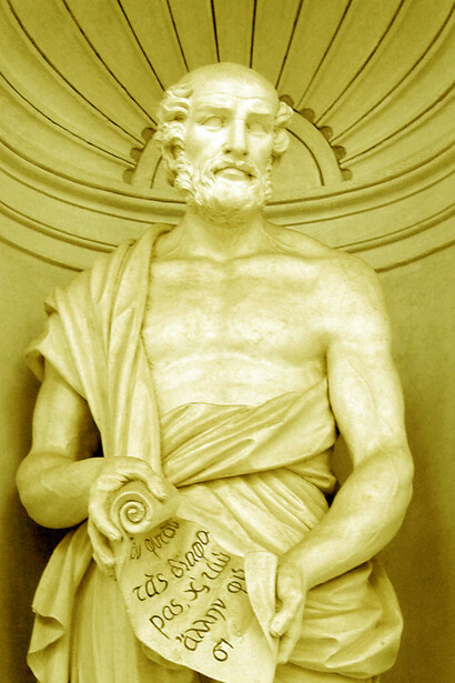Una statua di Teofrasto