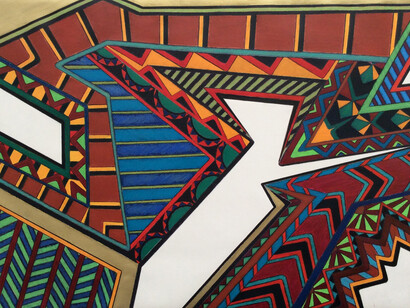 Mary Grigoriadis, Constantine's Fancy #3, 1979, pastel on paper, 30“ x 40”