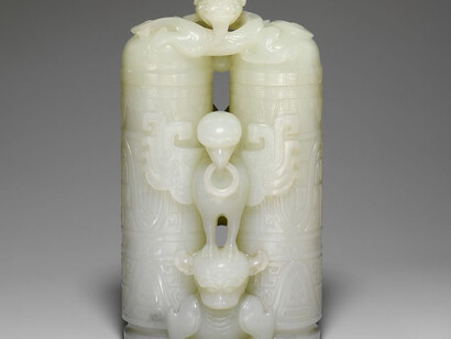 Double-cylinder vase with cover
18th–19th century