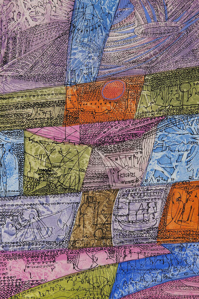 Sonja Sekula, The Voyage, 1956, ink and watercolor on paper, 12 1/2 x 9 1/2 inches (31.8 x 24.1 cm). Courtesy of Peter Blum Gallery, New York
 