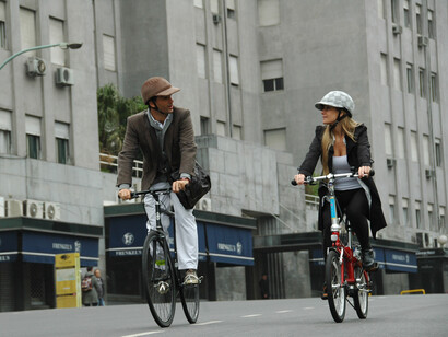 Moverse en bicicleta por la ciudad