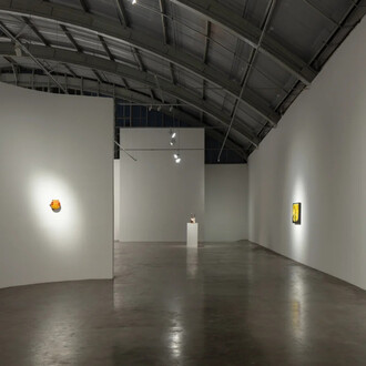 Guglielmo Castelli, Um galo sozinho não tece uma manhã, vista da exposição. Cortesia de Mendes Wood DM