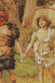 Caim conduzindo Abel à morte, por James Tisso