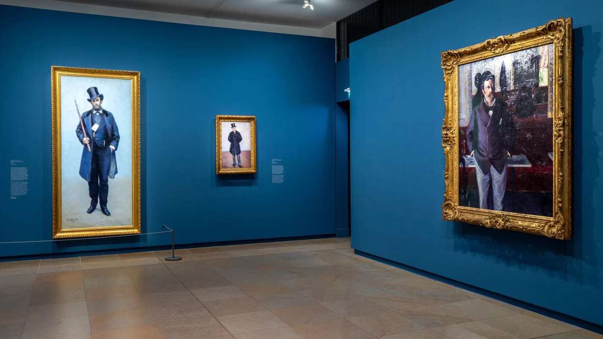 Gustave Caillebotte, Peindre les hommes, vue de l'exposition. Avec l'aimable autorisation du Musée d’Orsay