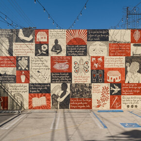 Liz Hernández, Donde piso, crecen cosas (Where I step, things grow), exhibition view. Courtesy of ICA LA