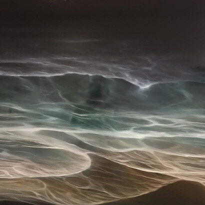 Louise LeBourgeois
Origin Story #611 , 2019
Oil on panel
36 x 36