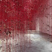 Chiharu Shiota, Eye to eye (detail), 2023. Courtesy of Museum Haus Konstruktiv