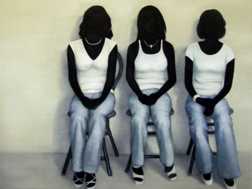 Nguyen Thai Tuan, Black Painting No.27, 2008, olio su tela, 110 x 130 cm