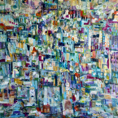 Carole Baines, Nowhere to land I, 2024. Courtesy of Safarkhan Art Gallery