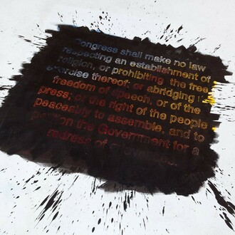 Sandy White. Reading Room, Exhibition view. Courtesy of Chainlink Gallery